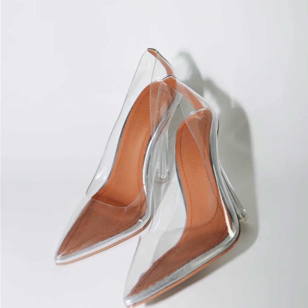 Cinderellas glass slipper Clarinet Azalea Wang chunky heel Final Price!